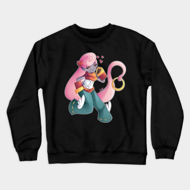 Casanuva - Yokai-Watch Crewneck Sweatshirt by Yukipyro